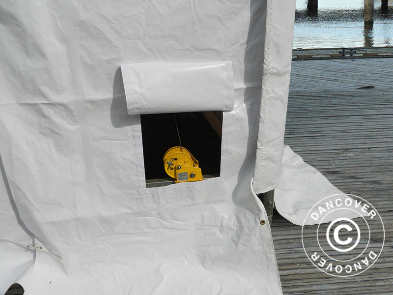 Namiot magazynowy Oceancover 5,5x15x4,1x5,3m, PCV, Biały