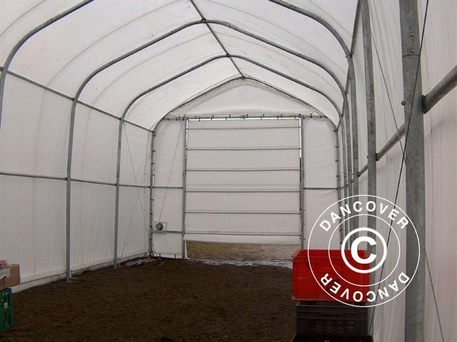 Namiot magazynowy Oceancover 5,5x15x4,1x5,3m, PCV, Biały