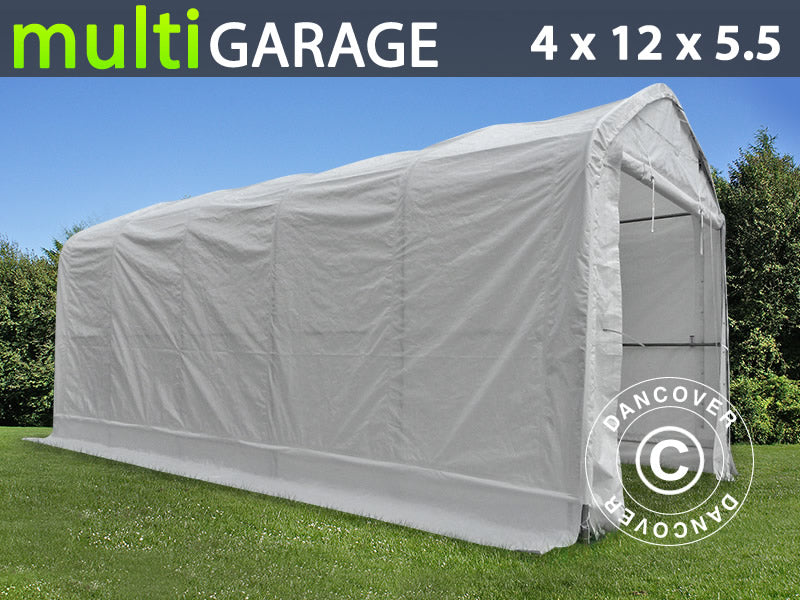 Namiot magazynowy multiGarage 4x12x4,5x5,5m, Biały
