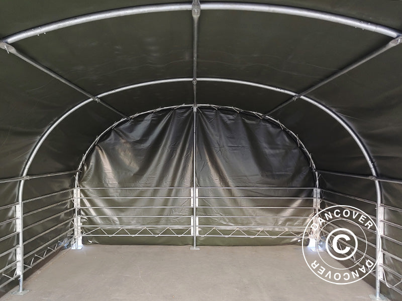 Namiot dla zwierząt gospodarskich 4x6x2,4m, PCV, Zielony