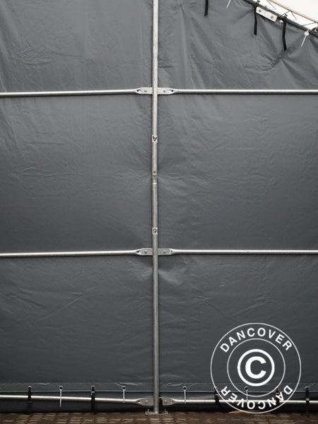 Hale namiotowe Titanium 8x16,2x3x5m, Biały/Szary