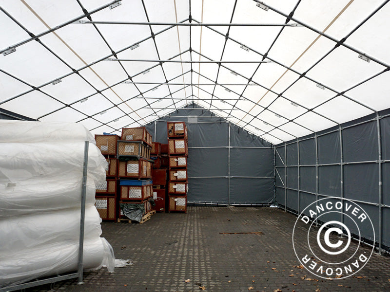 Hale namiotowe Titanium 8x27x3x5m, Biały/Szary