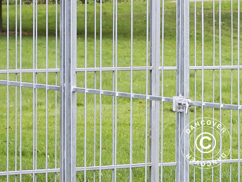 Wybieg dla psów, 2,4x2,4x1,8m, stal, 5,76m²