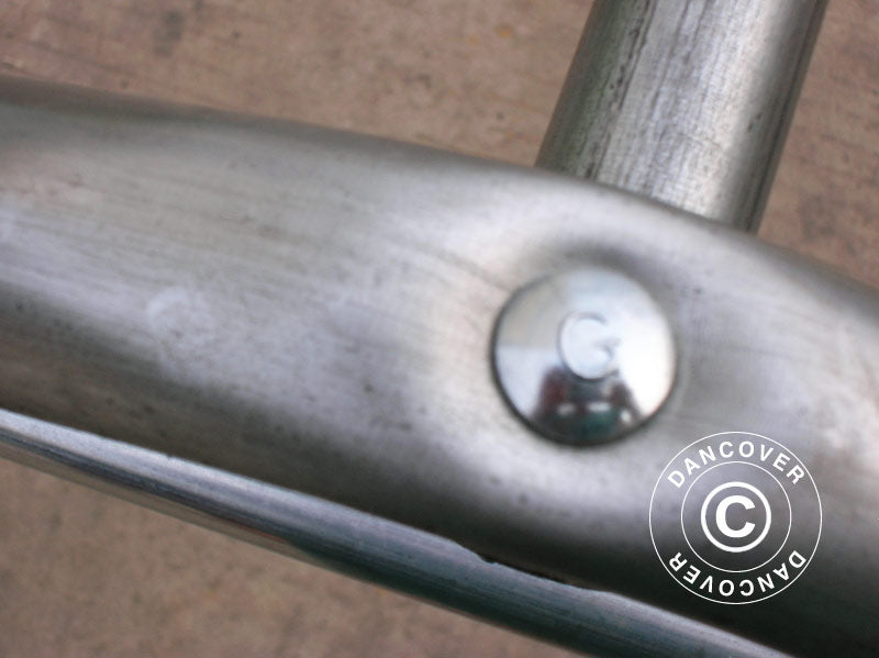 Namiot magazynowy PRO 2,4x3,6x2,34m PE, Szary