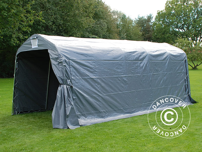 Namiot magazynowy PRO 2,4x6x2,34m PCV, Szary