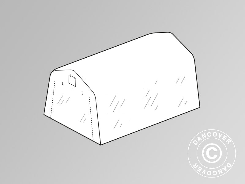 Dach do cieplarnia – tunel foliowy 3,3x6x2,4m PE, przezroczysty