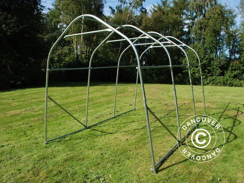 Namiot magazynowy PRO 2x3x2m PE, z Podłogą, Szary