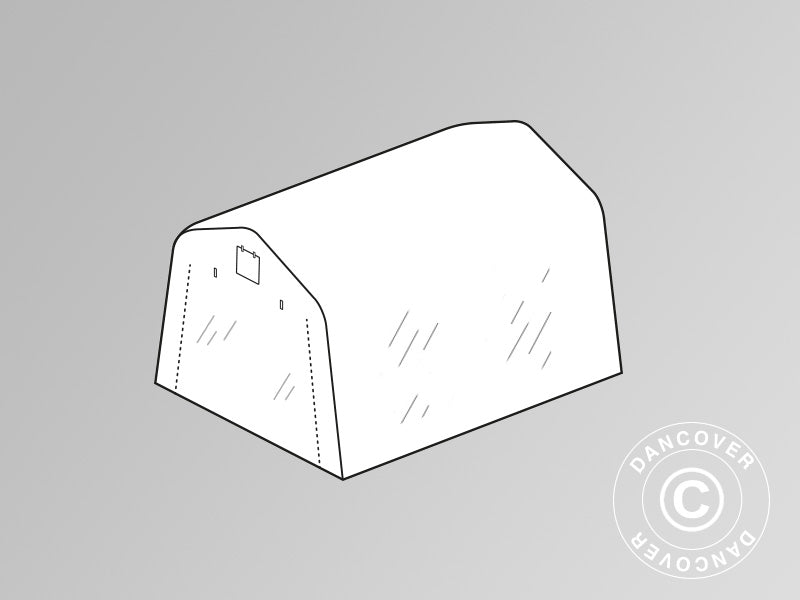 Dach do cieplarnia – tunel foliowy 2x3x2m PE, przezroczysty