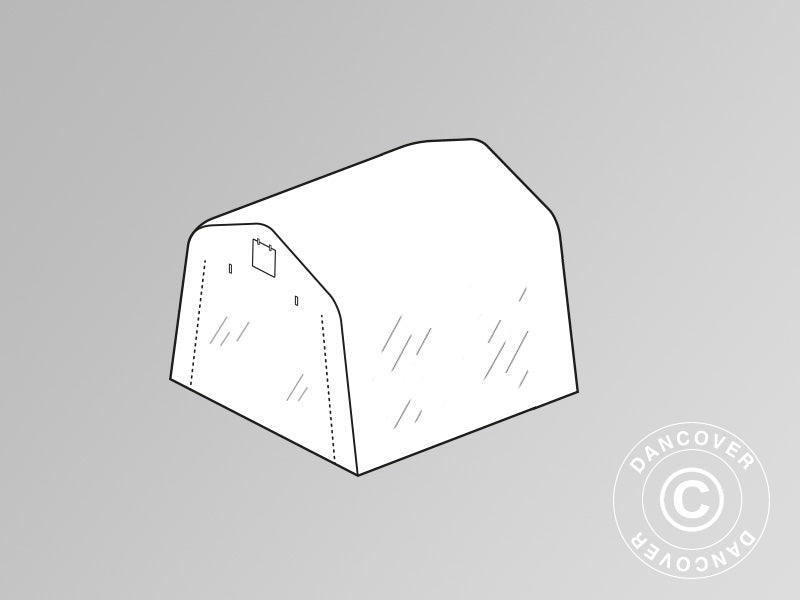 Dach do cieplarnia – tunel foliowy 2,4x2,4x2m PE, przezroczysty