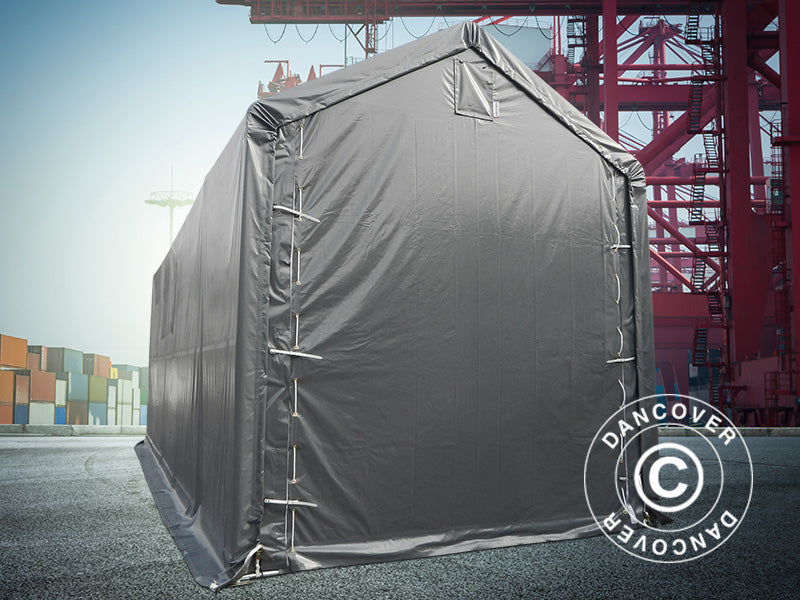 Namiot magazynowy PRO XL 3,5x8x3,3x3,94m, PCV, Szary