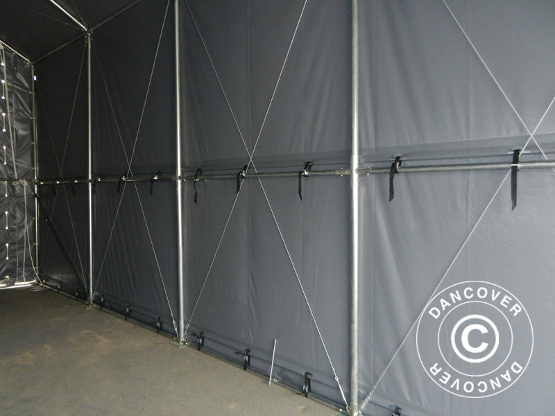 Namiot magazynowy PRO XL 3,5x8x3,3x3,94m, PCV, Szary