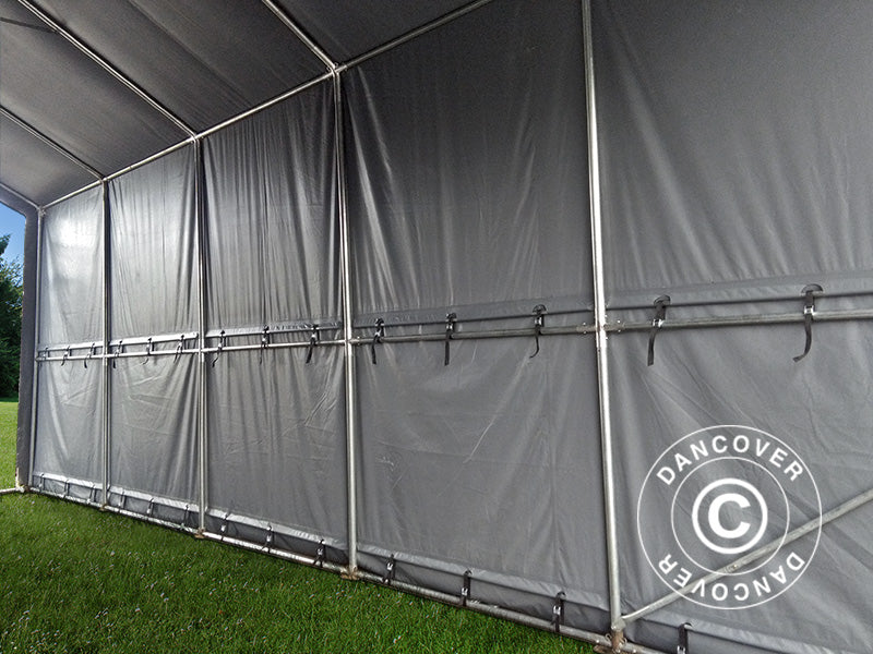 Namiot magazynowy PRO XL 3,5x10x3,3x3,94m, PCV, Szary