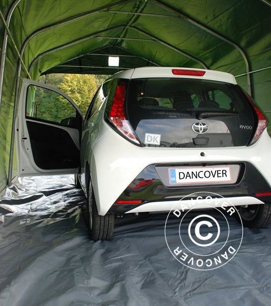 Namiot garażowy PRO 3,6x6x2,7m PCV z podłogą, zielony