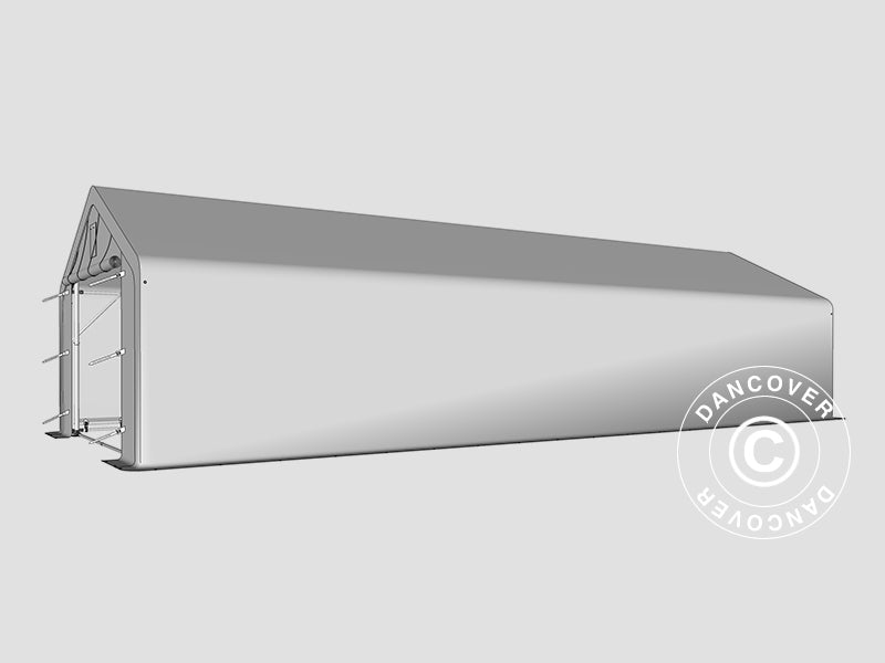 Namiot magazynowy PRO 4x12x2x3,1m, PCV, Szary