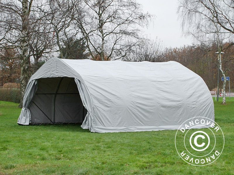 Podwójny garaż 5,4x6x2,9m PCV, Szary