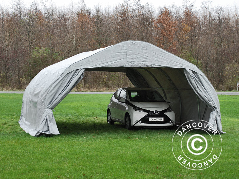 Podwójny garaż 5,4x6x2,9m PCV, Szary