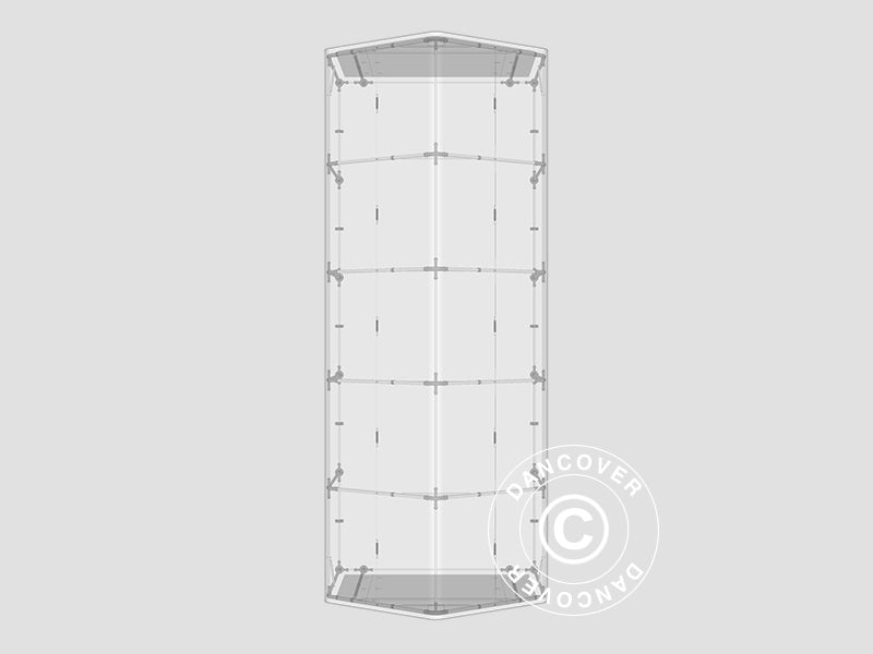 Namiot magazynowy PRO 4x10x2x3,1m, PCV, Szary