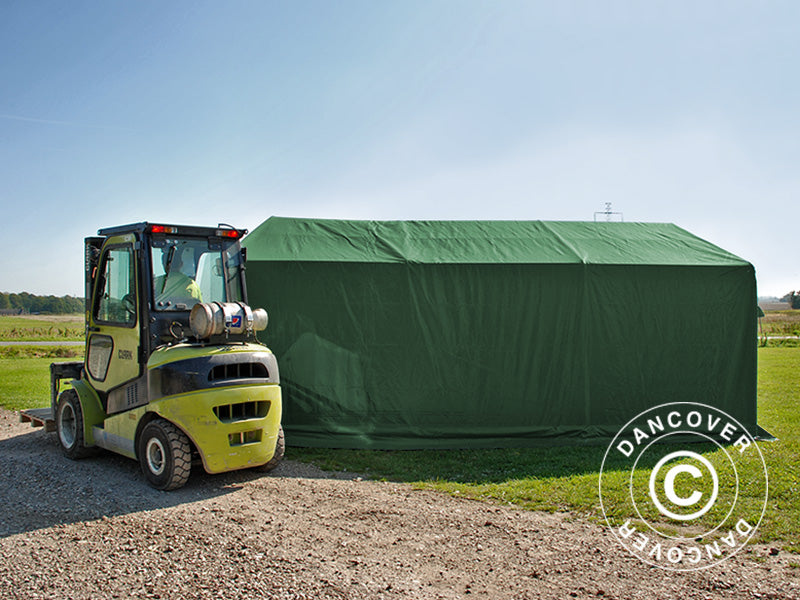 Namiot magazynowy PRO 4x6x2x3,1m, PCV, Zielony