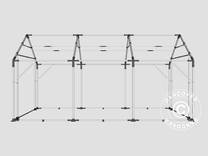 Namiot magazynowy PRO 4x6x2x3,1m, PCV, Zielony