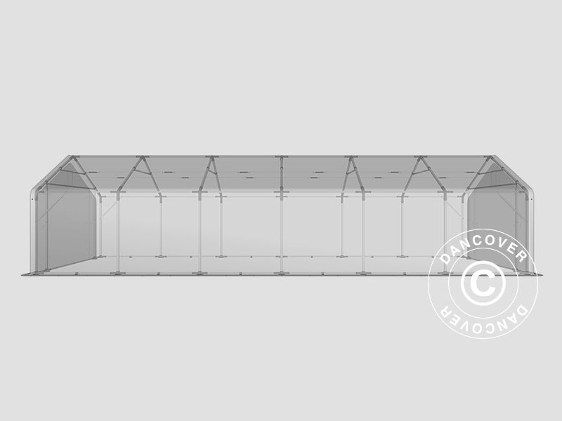 Namiot magazynowy PRO 5x12x2x3,39m, PCV, Szary