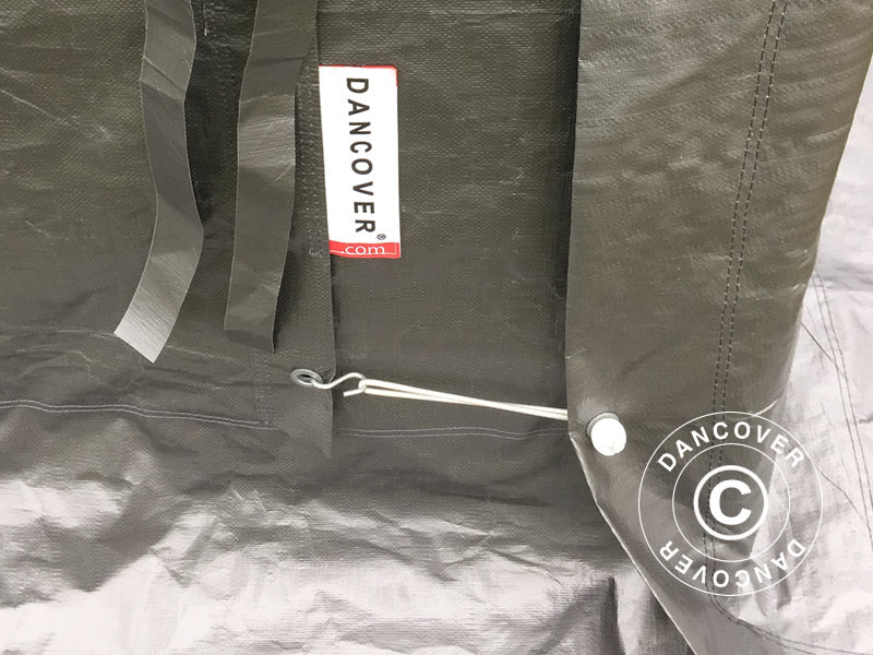 Namiot garażowy Basic 3,3x4,8x2,4 m PE, szary