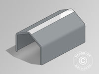 Pokrycie dachowe do namiotu magazynowego PRO 8x12m PCV ze świetlikiem, Szary