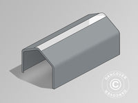 Pokrycie dachowe do namiotu magazynowego PRO 7x14m PCV ze świetlikiem, Szary