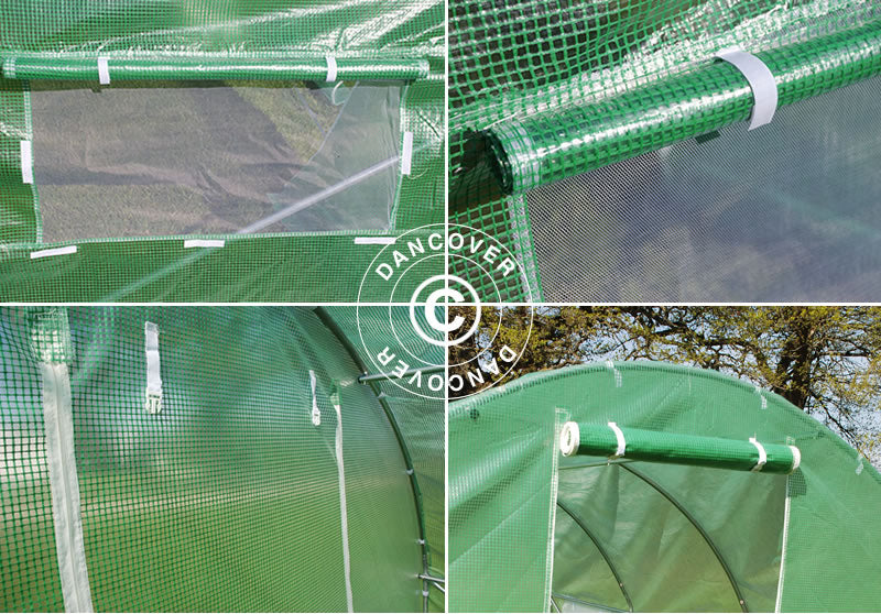 Tunel foliowy 3x8x2m, 24m², Zielony