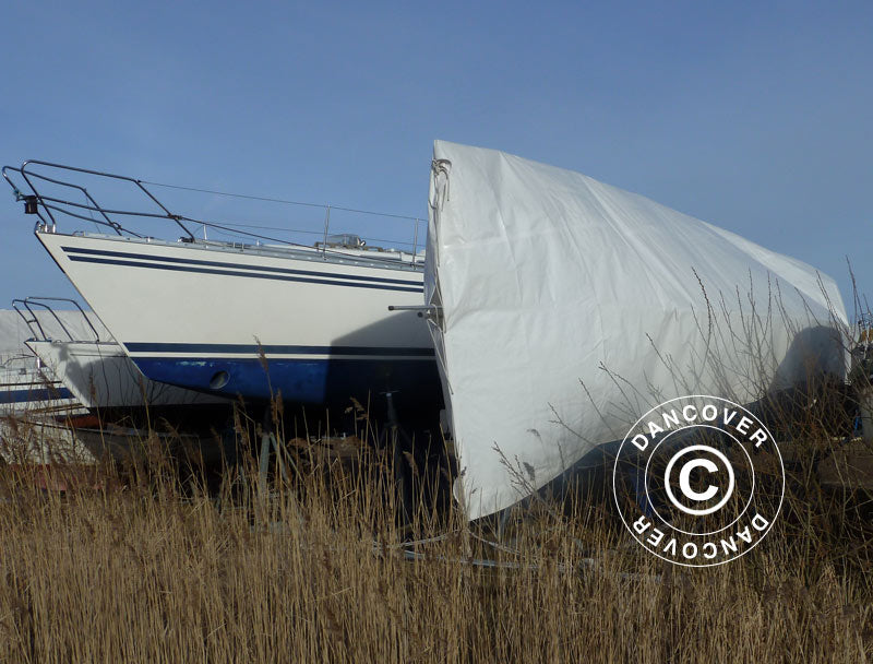 Plandeka 6x14m, PE 300g/m², Biały