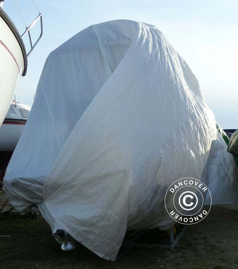 Plandeka 6x14m, PE 300g/m², Biały