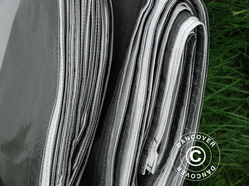 Plandeka 6x14m, PE 300g/m², Szary