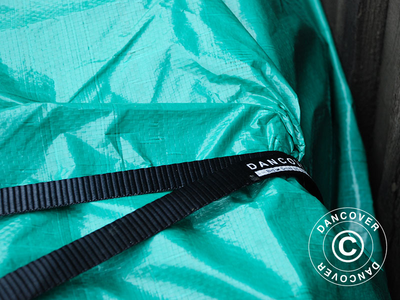 Plandeka 6x8m, PE 65g/m², Zielony