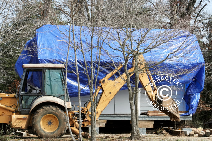 Plandeka 4x6m, PE 250g/m², Niebieski