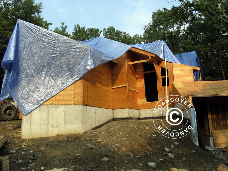 Plandeka 6x10m, PE 250g/m², Niebieski