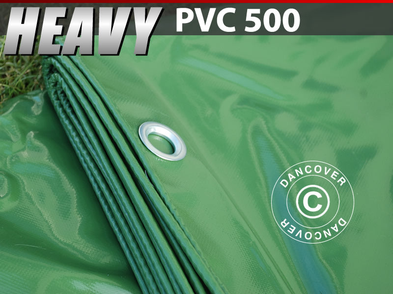 Plandeka 8x10m, PCV 500g/m², Zielony