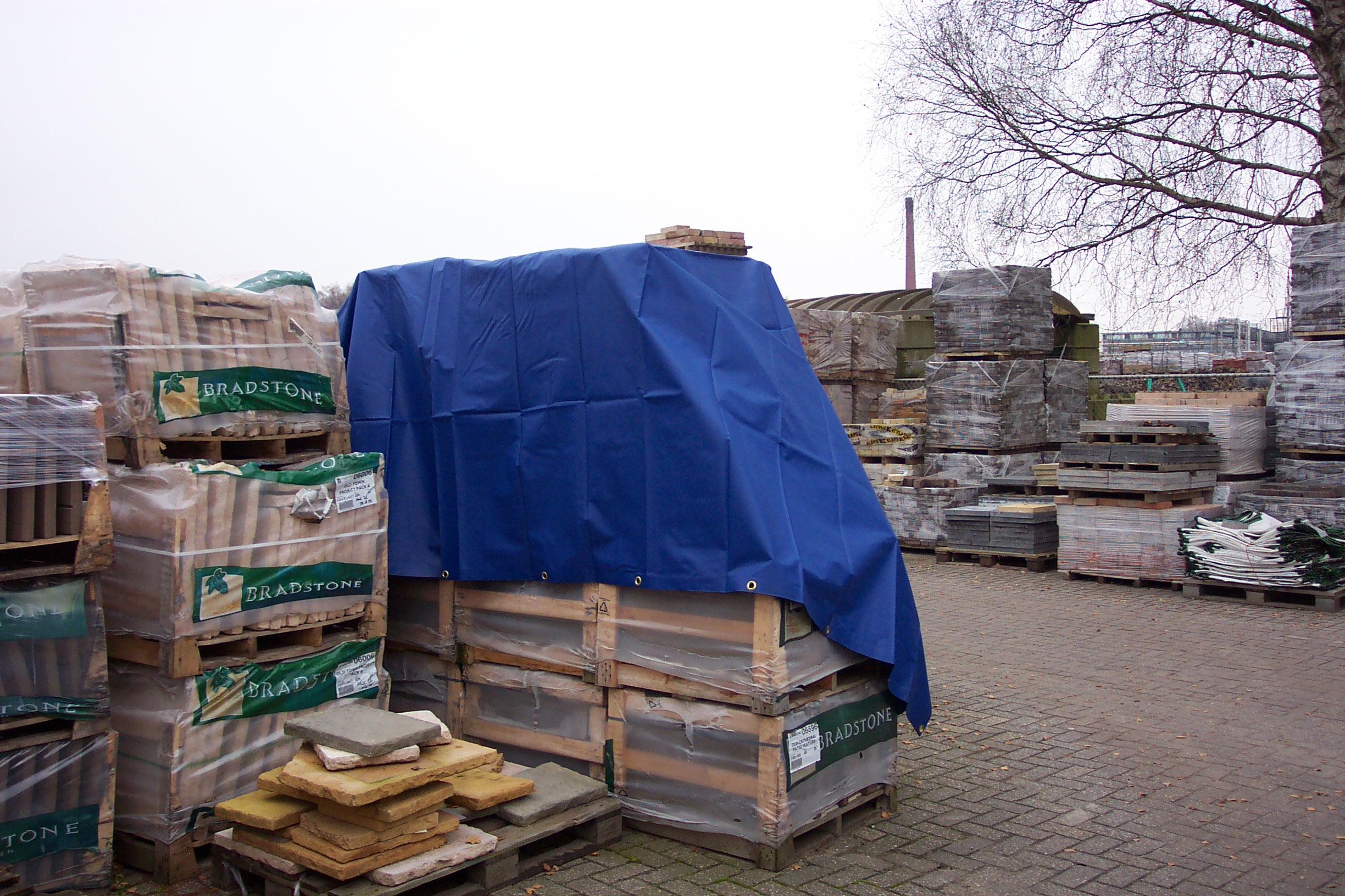 Plandeka 6x8m, PCV 570g/m², Niebieski