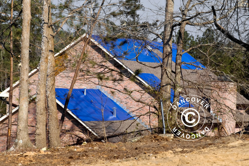 Plandeka 6x8m, PCV 570g/m², Niebieski