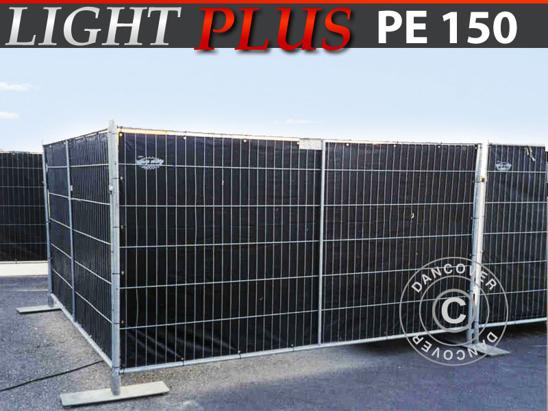 Plandeka Ogrodzeniowa 1,76X3,41m, PE 150g/m², Czarny