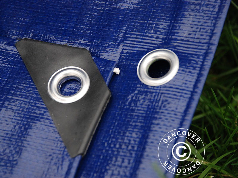 Plandeka 10x15m, PE 250g/m², Niebieski