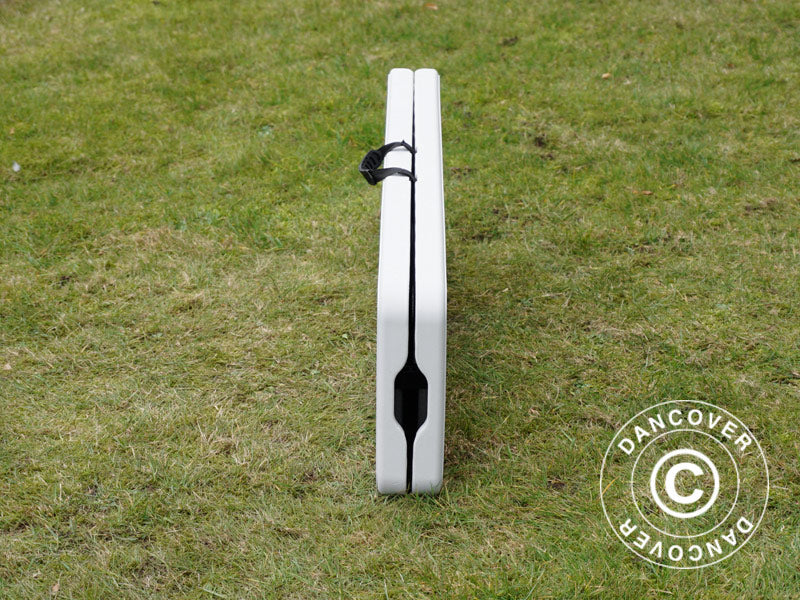 Składane ławki 244x30x43cm, Jasny szary (25 szt.)