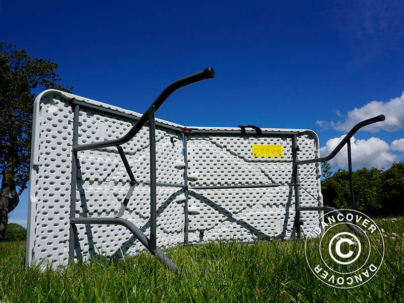 Składany stół 180x74x74cm, jasno szary (10 sztuk)