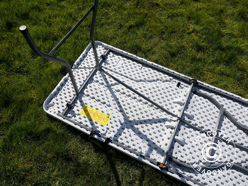 Składany stół 180x74x74cm, jasno szary (10 sztuk)