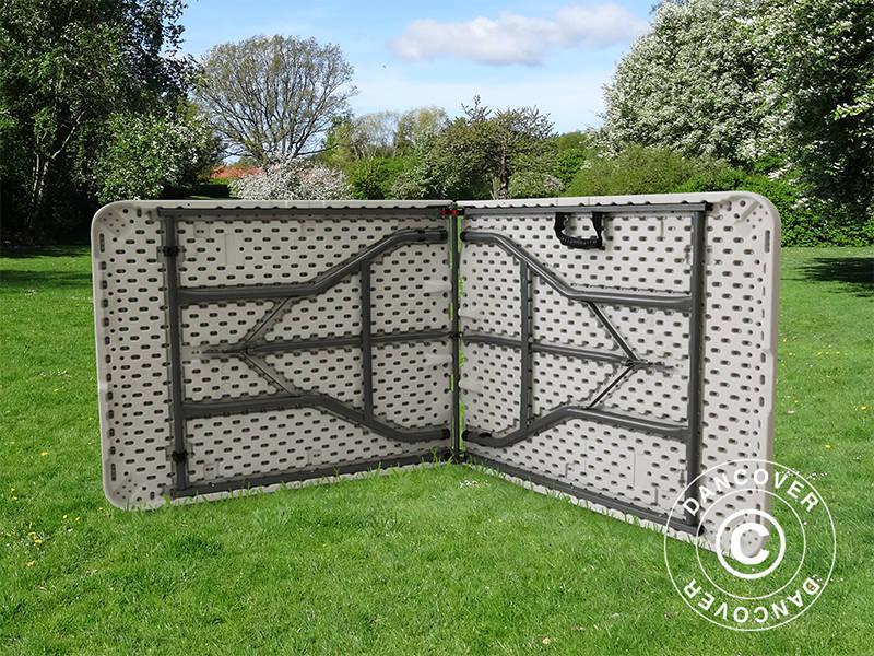 Składany stół 180x74x74cm, jasno szary (10 sztuk)