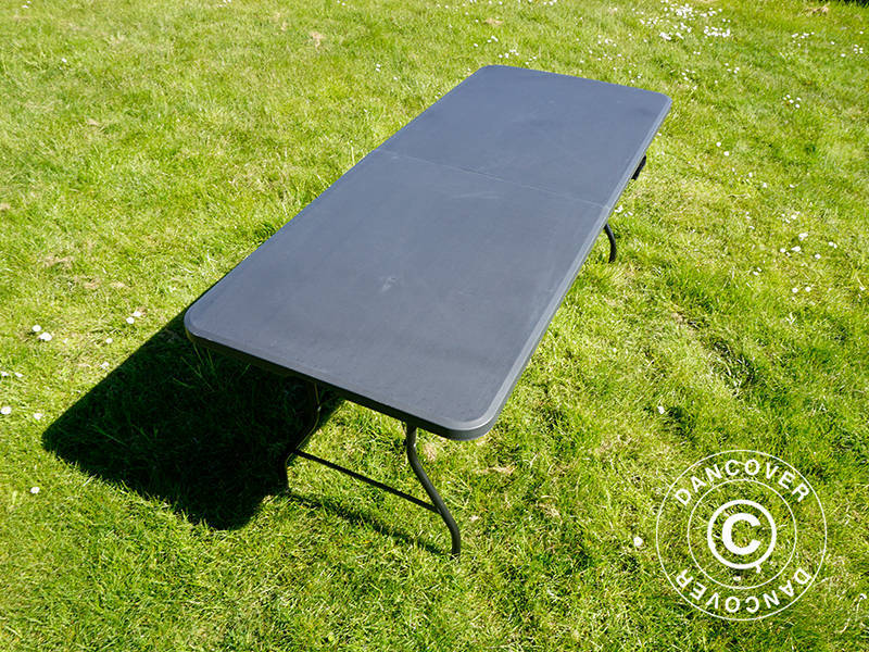 Składany stół 180x74x74cm, czarny (25 sztuk)