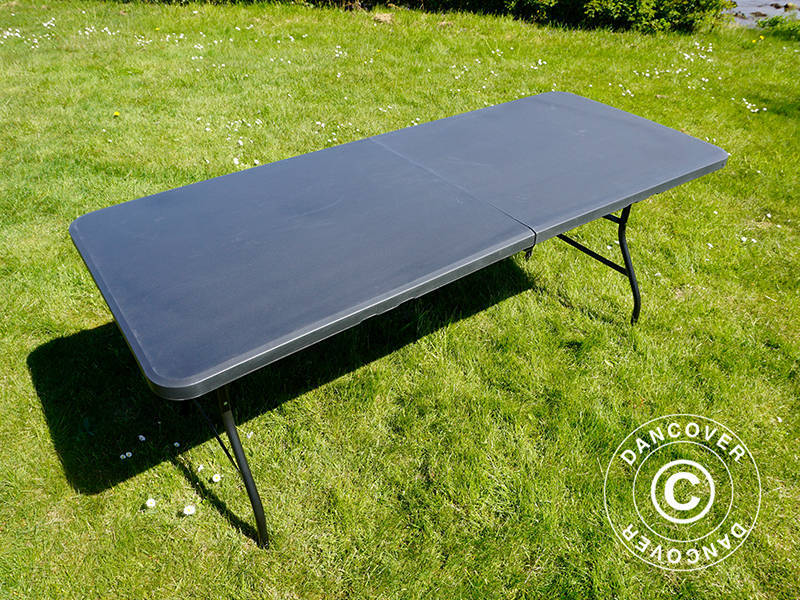 Składany stół 180x74x74cm, czarny (25 sztuk)