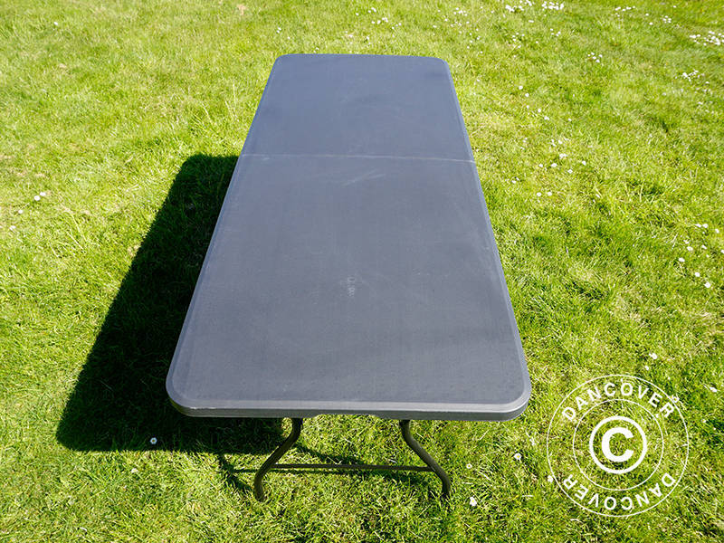 Składany stół 180x74x74cm, czarny (25 sztuk)