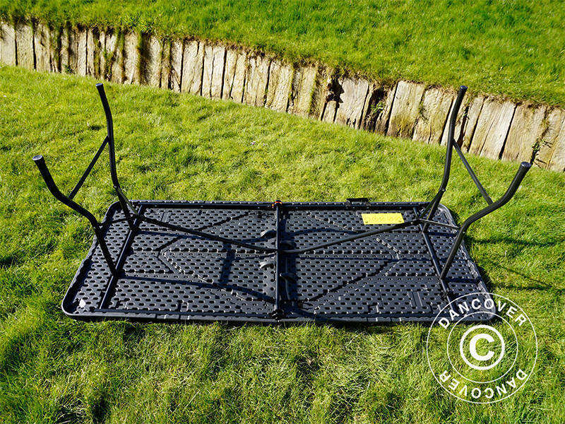 Składany stół 180x74x74cm, czarny (25 sztuk)