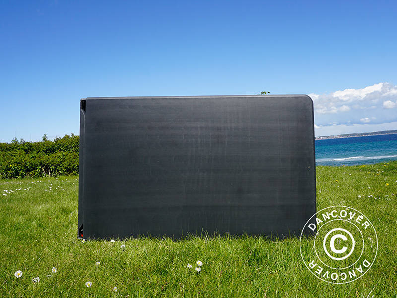 Składany stół 240x76x74cm, czarny (1 sztuka)