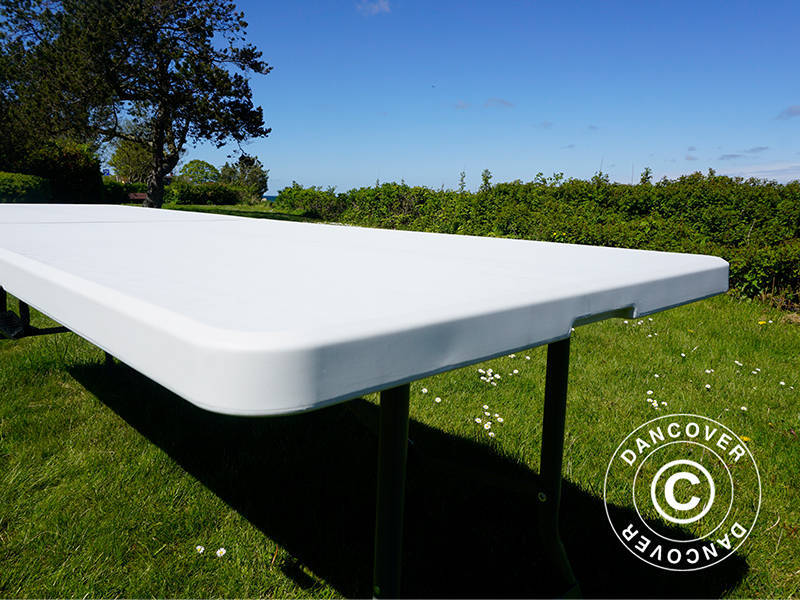 Składany stół 240x76x74cm, Jasno szary (25 sztuk)