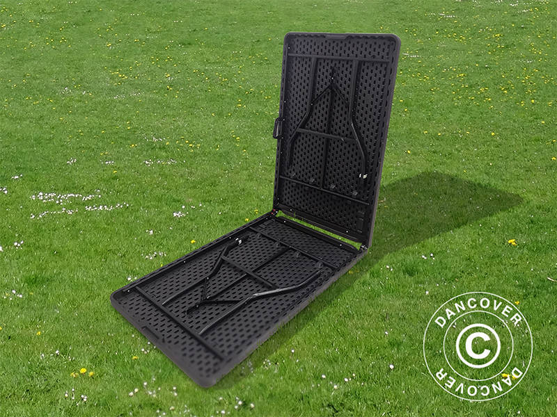 Składany stół 240x76x74cm, Czarny (25 sztuk)